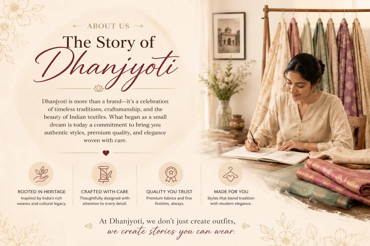 DHANJYOTI women clothing wear brand story